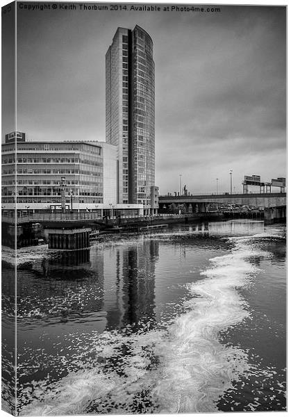 River Lagan Belfast Canvas Print by Keith Thorburn EFIAP/b