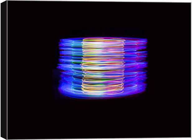 Light Tube - Painting with light Canvas Print by Simon Rutter