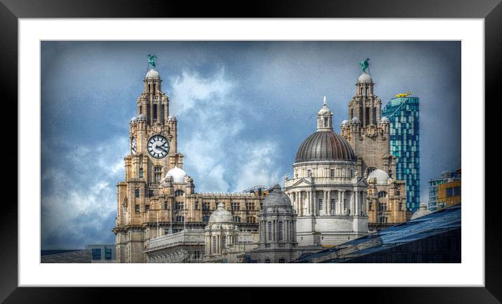  liver birds Framed Mounted Print by sue davies