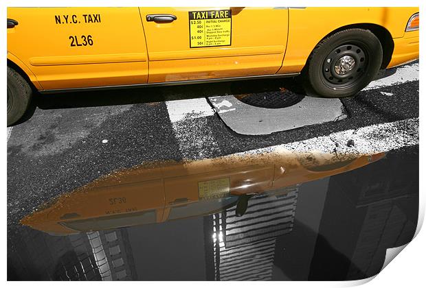 New York City: Yellow ants II Print by Tom Hall
