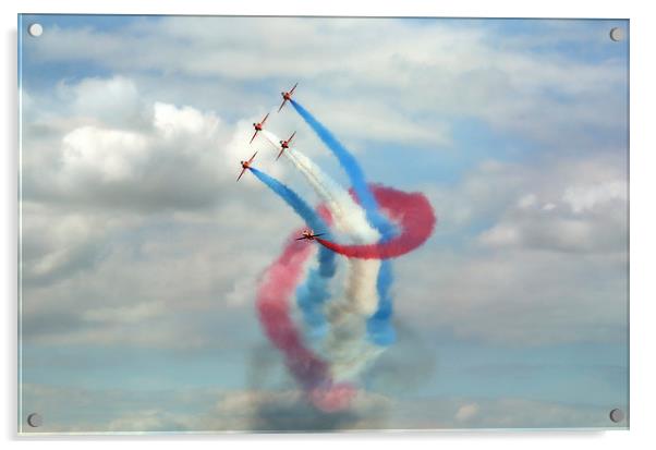Red Arrows Acrylic by Jason Green