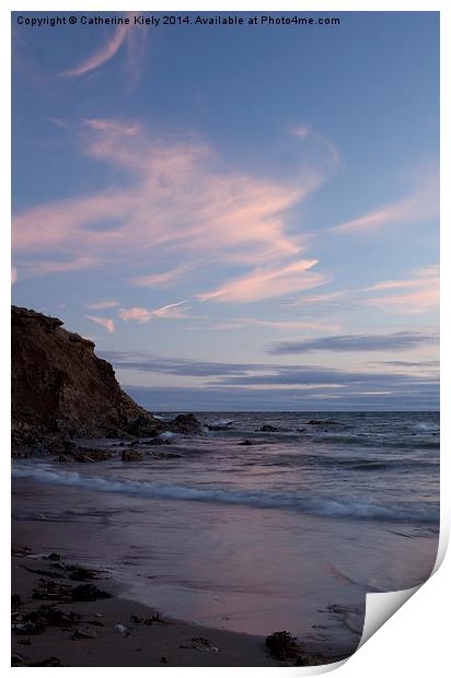  Inch Beach at Dusk Print by Catherine Kiely