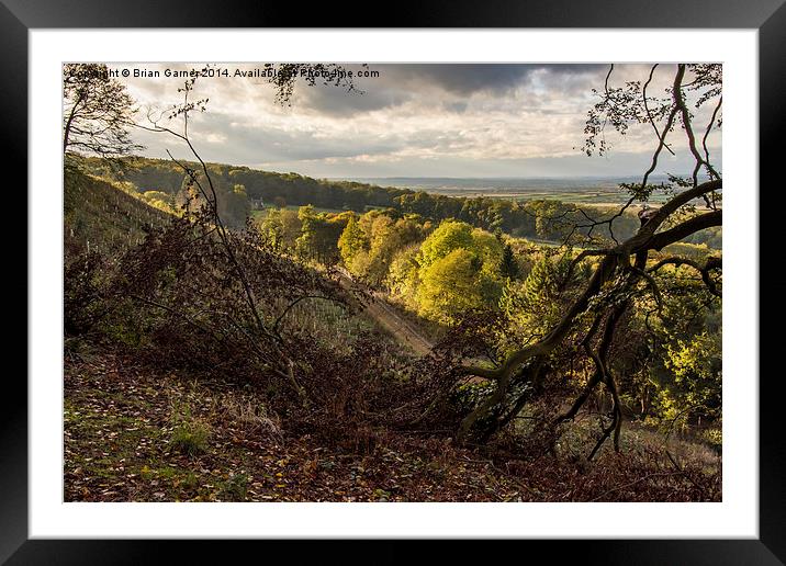  A View from Belvoir Ridge Framed Mounted Print by Brian Garner