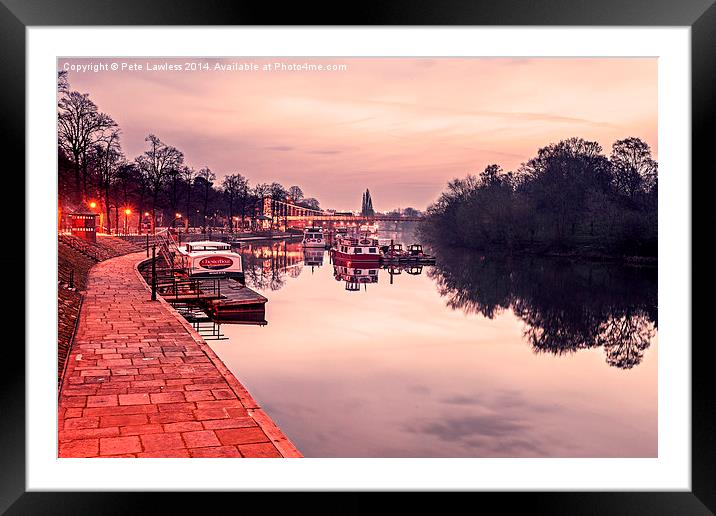  Early morning at the Groves Chester Framed Mounted Print by Pete Lawless