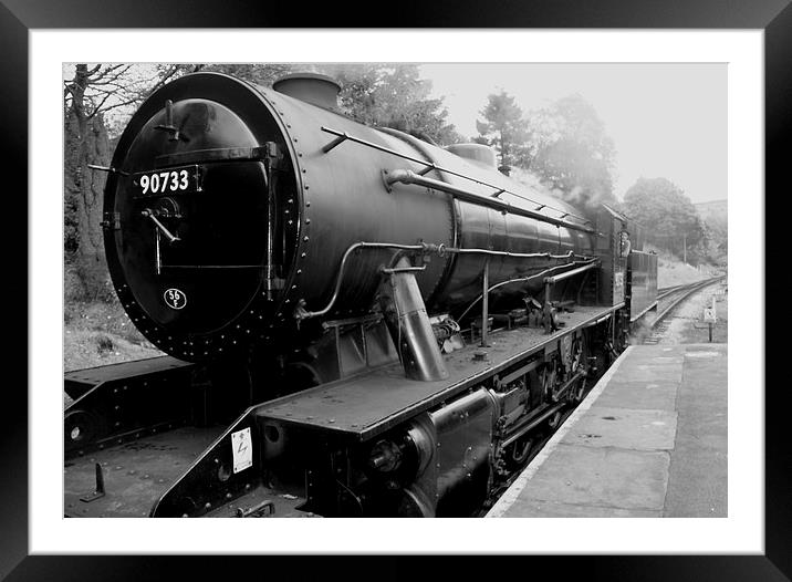  Train Spotting 90733 Framed Mounted Print by Jane Emery