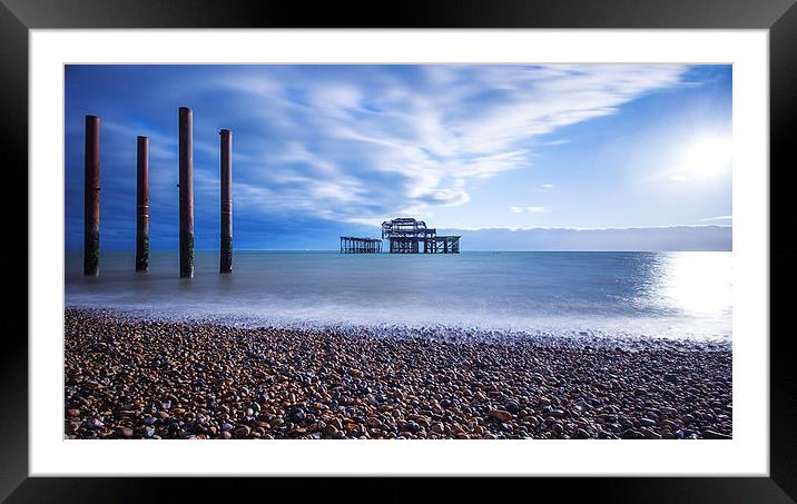  Brighton West Pier  Framed Mounted Print by Dean Messenger
