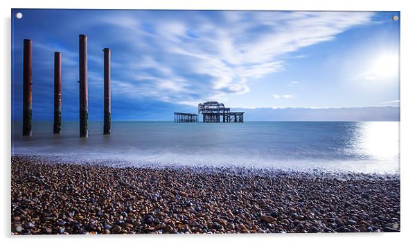  Brighton West Pier  Acrylic by Dean Messenger