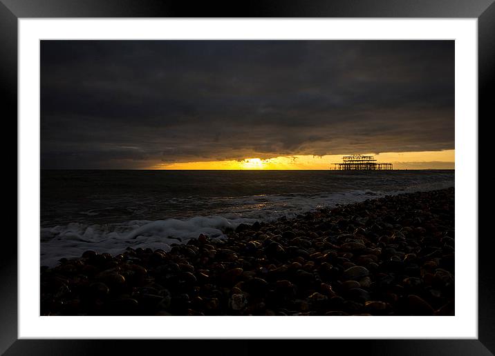  The last Sunset Framed Mounted Print by Dean Messenger