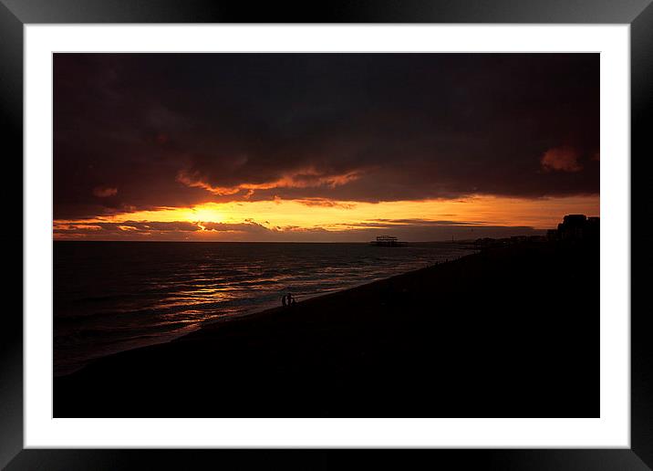  Watching the sunset Framed Mounted Print by Dean Messenger