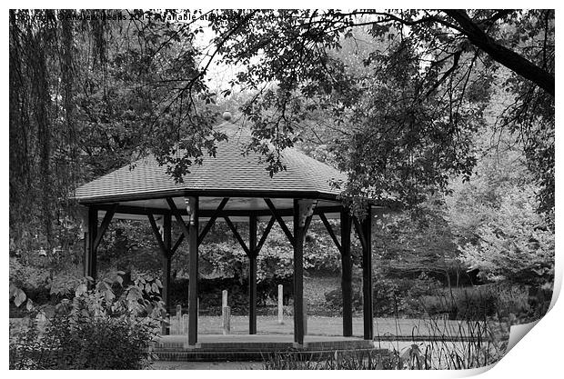  Traditional Park Band Stand Print by Andrew Heaps