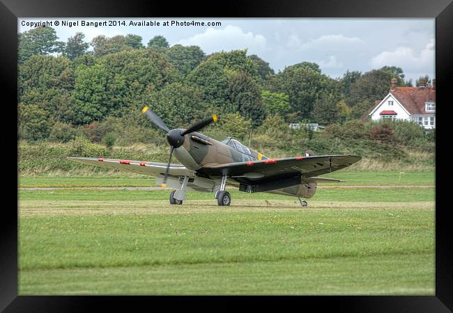   Mk1 Supermarine Spitfire Framed Print by Nigel Bangert