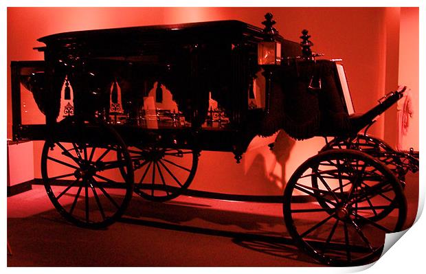 Funeral Cart Print by Angie Henley