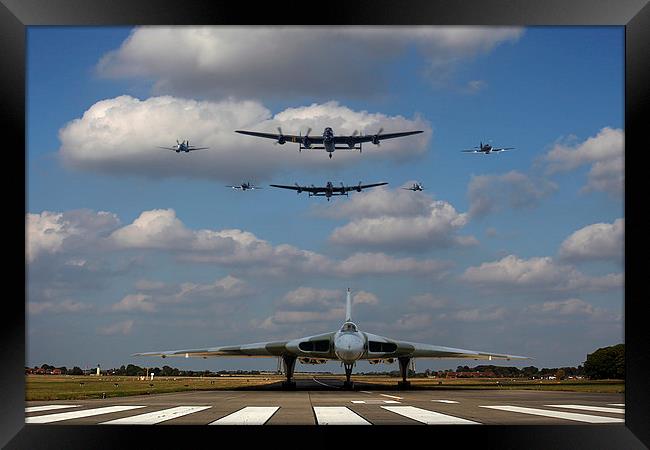  Vulcan and the BBMF Framed Print by Oxon Images
