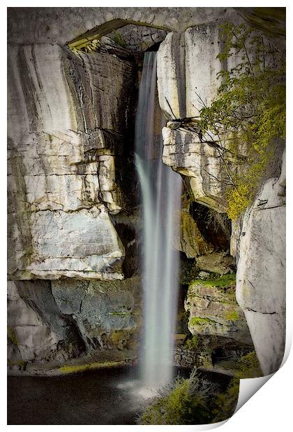  Water Fall At Lovers Leap Print by Tom and Dawn Gari