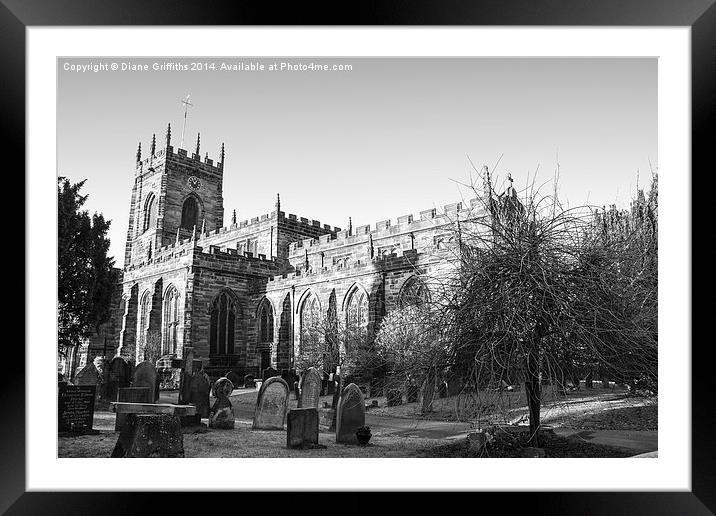  St Michael's Church Framed Mounted Print by Diane Griffiths