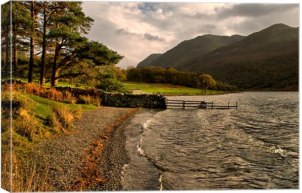  Storm Over Crummock Water Canvas Print by Jacqi Elmslie