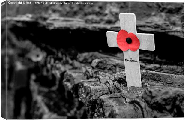  In Remembrance Canvas Print by Rob Hawkins