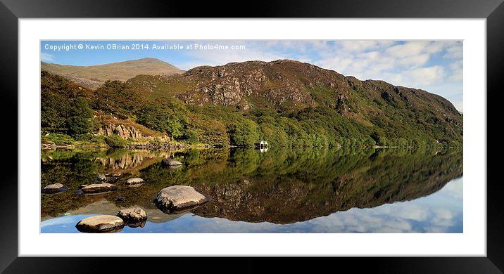  Llyn Dinas Framed Mounted Print by Kevin OBrian