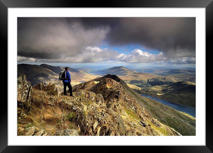  Breathing Space - Snowdonia Framed Mounted Print by Kevin OBrian