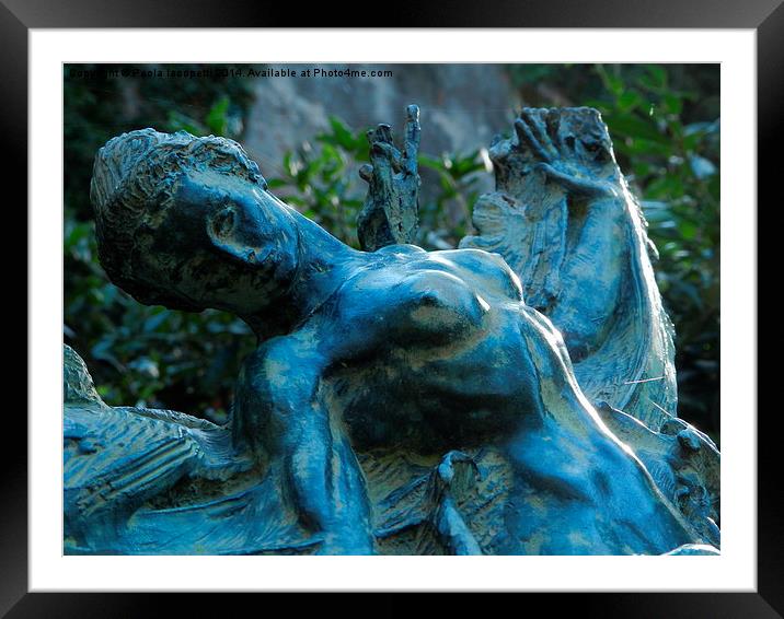 Sensuality of a sculpture Framed Mounted Print by Paola Iacopetti
