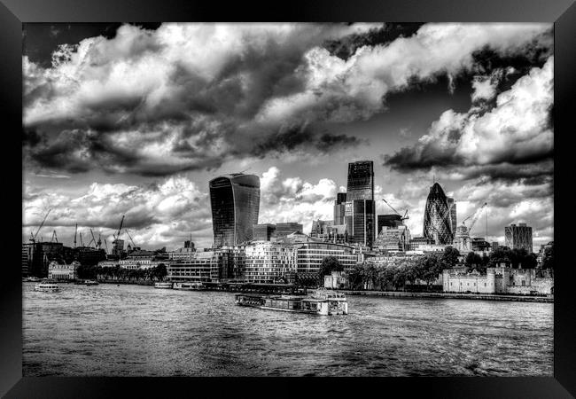 The Thames and City of London Framed Print by David Pyatt