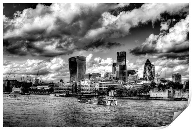 The Thames and City of London Print by David Pyatt
