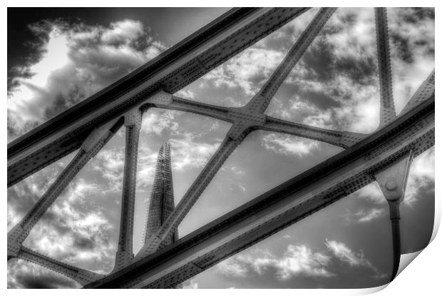 Tower Bridge and the Shard Print by David Pyatt