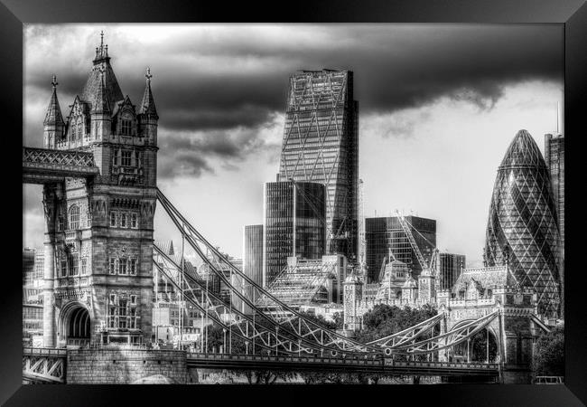 Tower Bridge and the City Framed Print by David Pyatt
