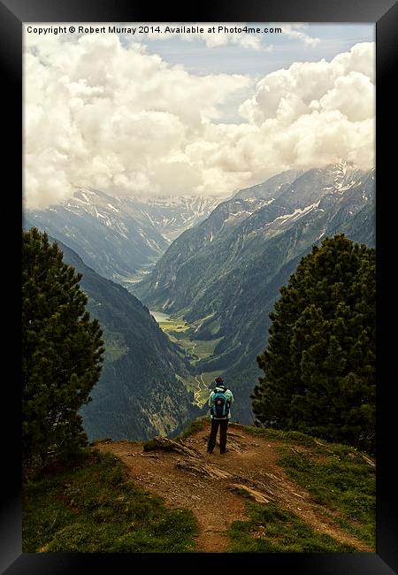  Alpine Viewpoint Framed Print by Robert Murray