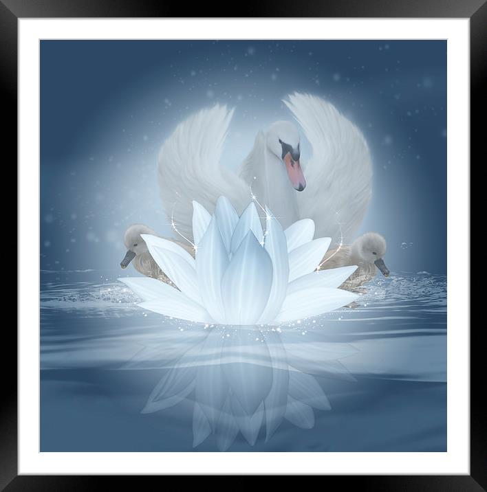  Swan Song Framed Mounted Print by Tanya Hall