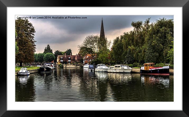  The Thames at Abingdon Framed Mounted Print by Ian Lewis