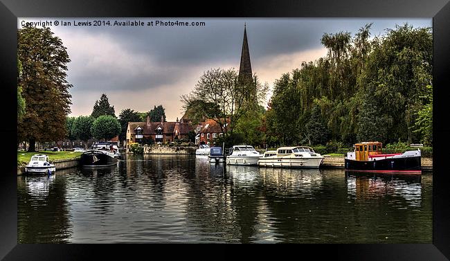  The Thames at Abingdon Framed Print by Ian Lewis