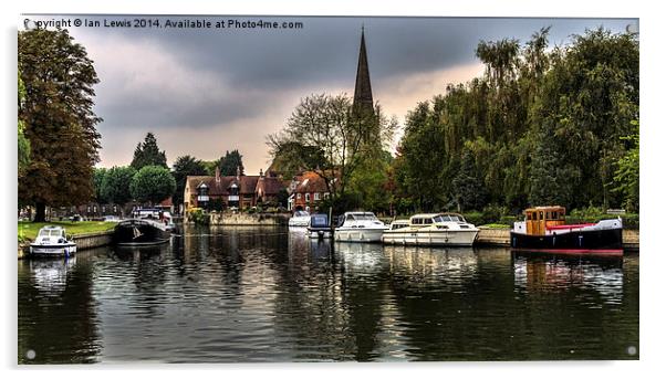  The Thames at Abingdon Acrylic by Ian Lewis