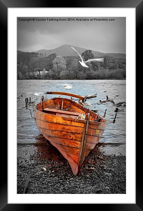  Keswick Boat Framed Mounted Print by Carolyn Farthing-Dunn
