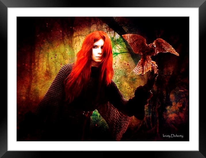  The Hunt Framed Mounted Print by kristy doherty