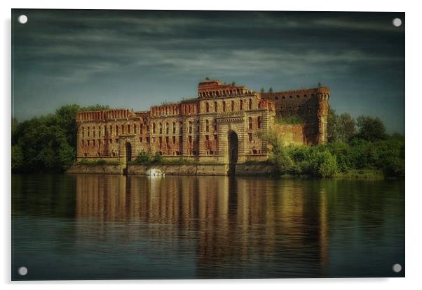 Modlin Fortress grain storage Acrylic by Piotr Tyminski