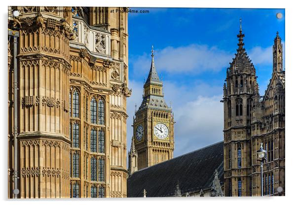  Palace of Westminster Acrylic by James Rowland