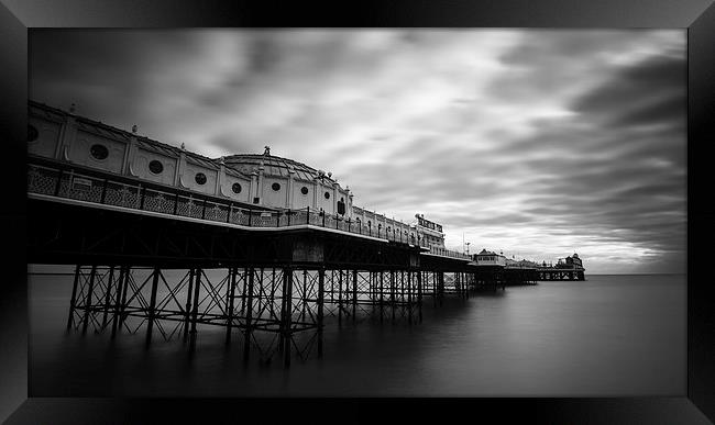  Brighton Marine Palace and Pier Mono Framed Print by Dean Messenger