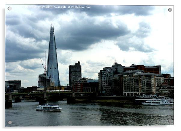 London Skyline.  Acrylic by Jeremy Moseley