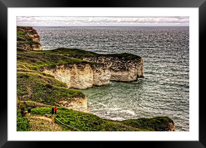 Chalk Cliffs at Flamborough Head Framed Mounted Print by Tom Gomez