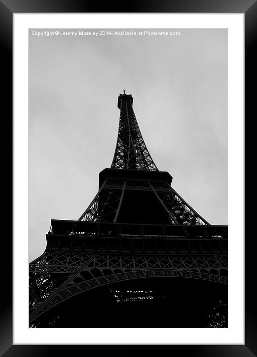 The Eiffel tower, Paris. Framed Mounted Print by Jeremy Moseley