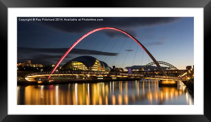  Millennium Bridge Framed Mounted Print by Ray Pritchard