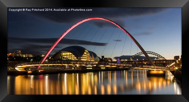  Millennium Bridge Framed Print by Ray Pritchard