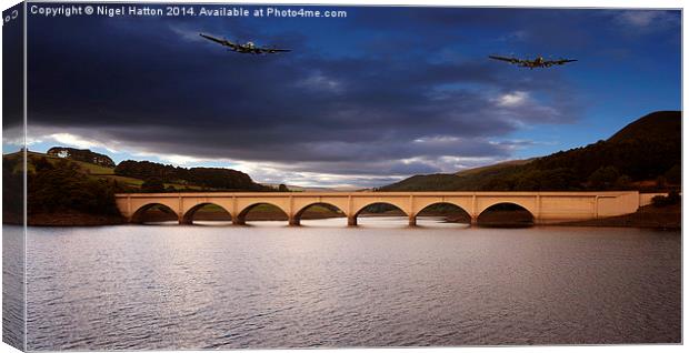 Two Over Ashopton Canvas Print by Nigel Hatton