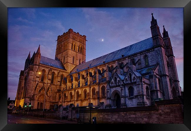 Twilight Glow of Norwich's Catholic Cathedral Framed Print by Rus Ki