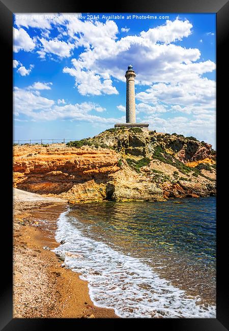 Cabo de Palos Lighthouse on La Manga, Murcia, Spai Framed Print by Dragomir Nikolov