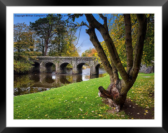  Autumn Colours at Antrim Castle Gardens Framed Mounted Print by Alan Campbell