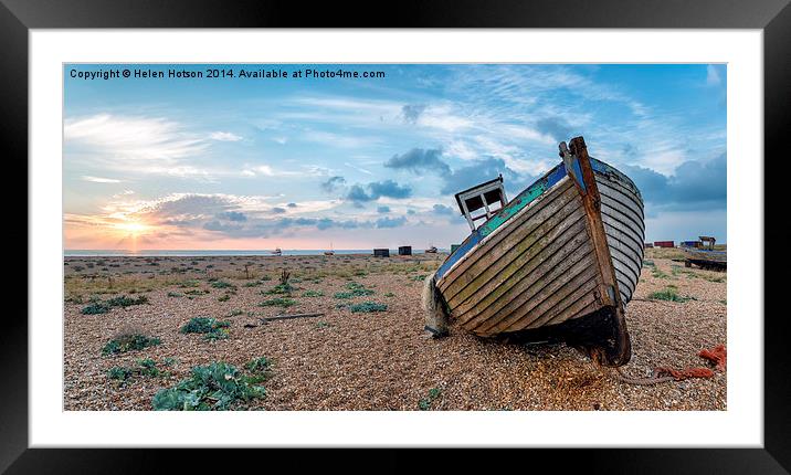  Sunrise at Dungeness Framed Mounted Print by Helen Hotson