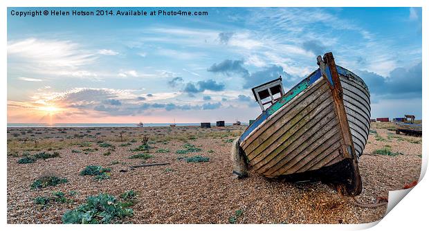 Sunrise at Dungeness Print by Helen Hotson
