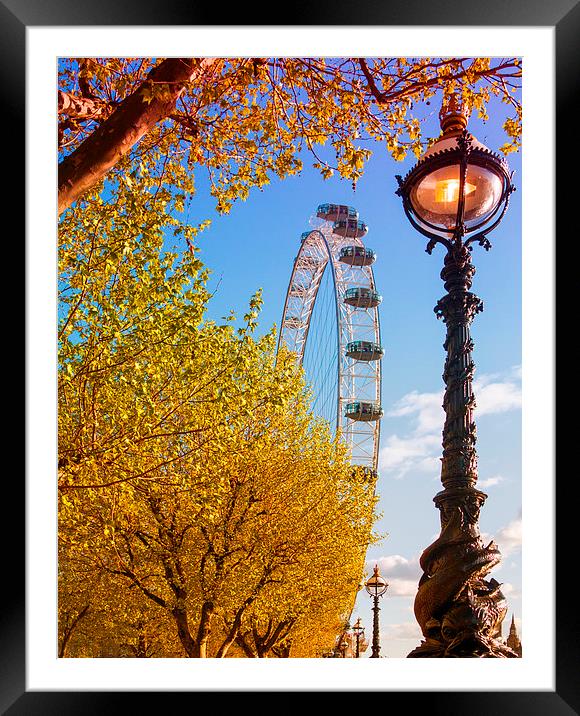  London Eye South Bank Framed Mounted Print by Clive Eariss